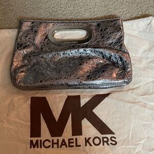 MICHAEL Michael Kors Silver Clutch